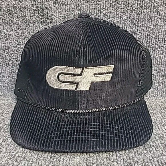 Vintage Consolidated Freight CF Corduroy Snapback Truckers Hat Cap Looks New - Picture 1 of 6